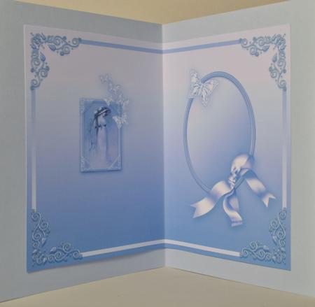 Vintage Lady in an Blue Butterfly Frame Matching A5 Insert by Kristina Norbat