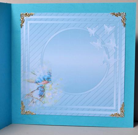 Vintage Birds and Blossom - Insert Plate 8in x 8in by Kristina Norbat