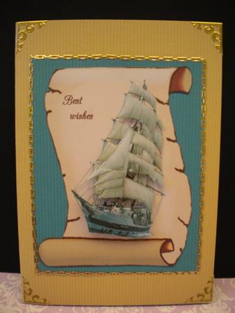 A Scroll and Tall Ship by Kristina Norbat
