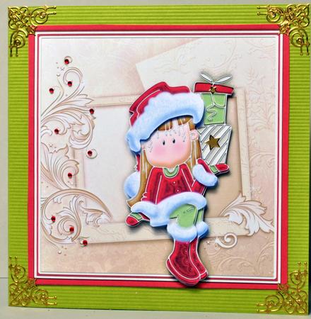 Christmas Gift for You Topper Decoupage by Kristina Norbat