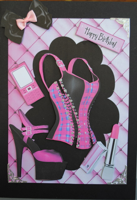 Cerise/black & Very Chic! by Kristina Norbat