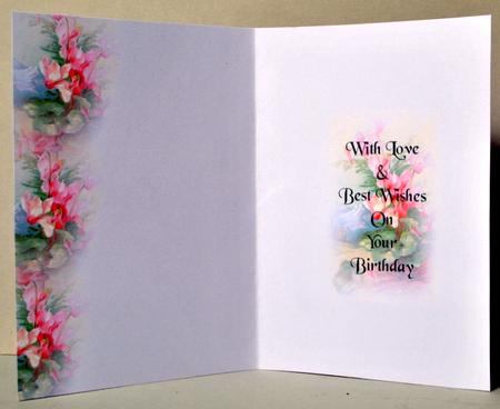 Floral Birthday Insert by Kristina Norbat