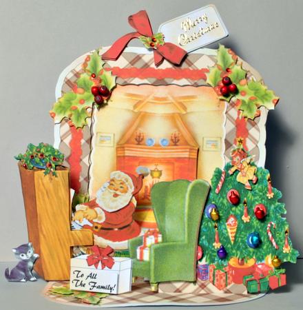 Giant Easel Tableau Card Kit - Good Old Fashioned Christmas by Kristina Norbat
