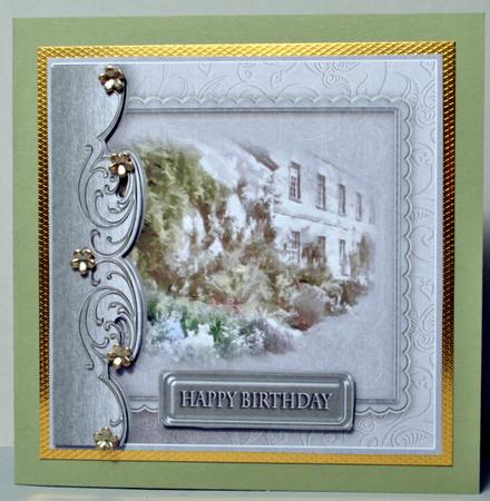Vintage Stately Home Decoupage by Kristina Norbat