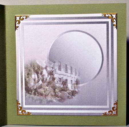 Vintage Stately Home - 8in x 8in Insert Plate by Kristina Norbat