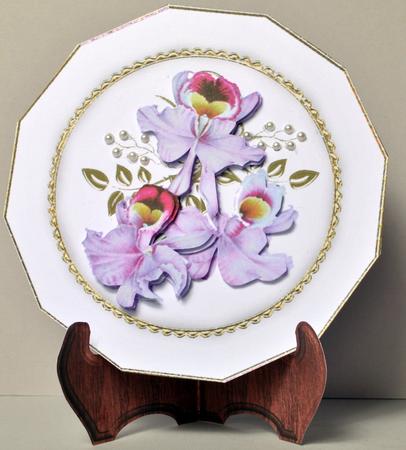 Orchid Plate by Kristina Norbat