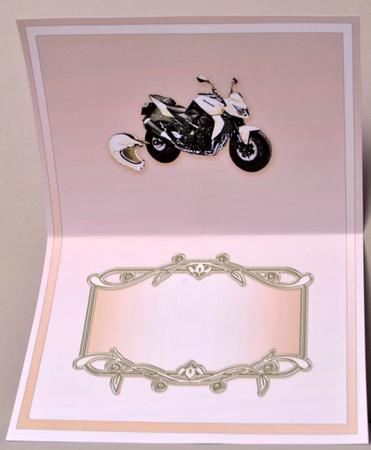 Cream Motorbike Matching A5 Insert by Kristina Norbat