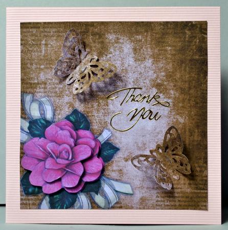 Rose Bow Colour Corner 8 Scrapbooking Papers Kit by Kristina Norbat