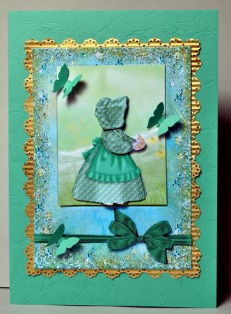 Green Sunbonnet Sue by Kristina Norbat