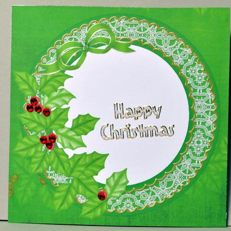Holly Green 8in Square Envelope Kit by Kristina Norbat