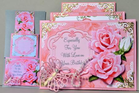 New 3 Tier Telescopic Card Kit - Flowers for You by Kristina Norbat