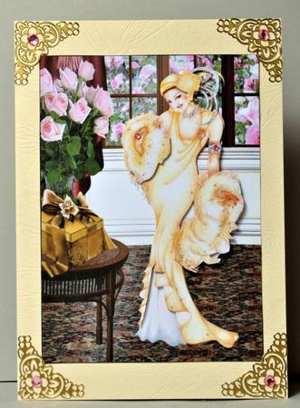 The Present-art-deco A5 Card by Kristina Norbat