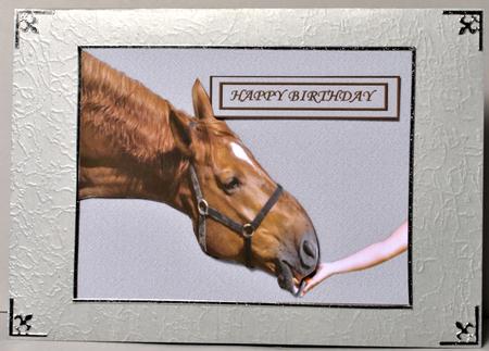 The Helping Hand with Horse Decoupage by Kristina Norbat