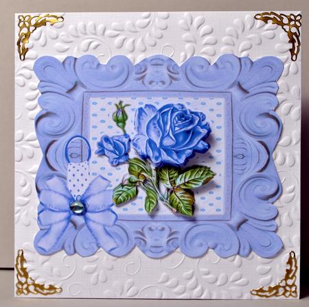 Bleu Vintage Roses by Kristina Norbat