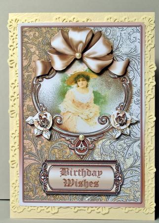 Vintage Lady in an Ornate Frame Decoupage by Kristina Norbat