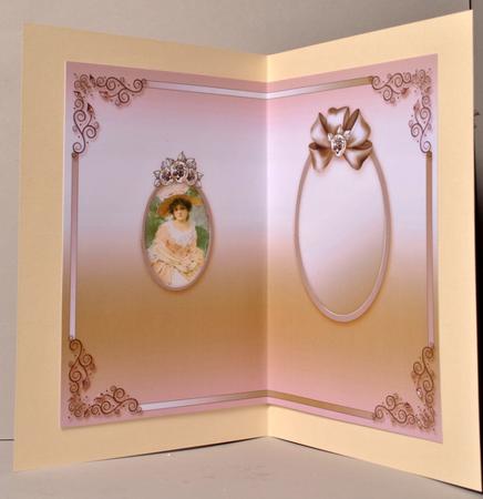 Vintage Lady in an Ornate Frame Matching A5 Insert by Kristina Norbat