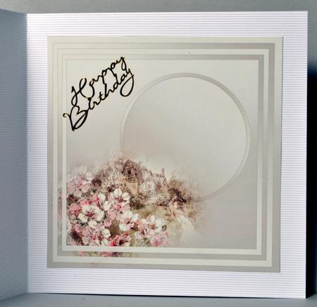 Vintage House in the Wood - 8in x 8in Insert Plate by Kristina Norbat