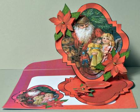 Shaped Easel Kit - Christmas Wishes (vintage) by Kristina Norbat