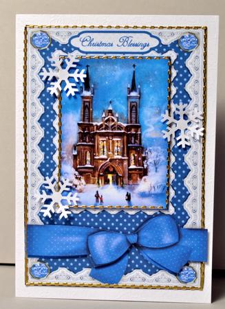 Time for Christmas Mass A4 Card Front by Kristina Norbat
