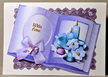 Lilac and Coral Book Frame Card Fronts by Kristina Norbat