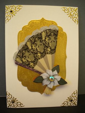 Half Fan and Flowers by Kristina Norbat