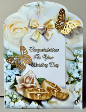 Wedding Scalloped Top Quick Card by Kristina Norbat