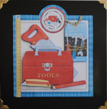 I Came I Sawed I Fixed It Decoupage by Kristina Norbat