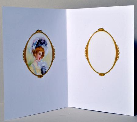 Vintage Christmas Lady Insert by Kristina Norbat