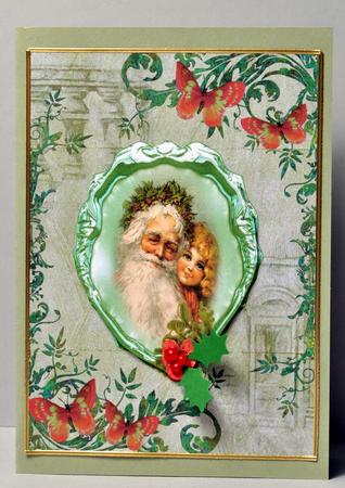 A4 Vintage Santa by Kristina Norbat