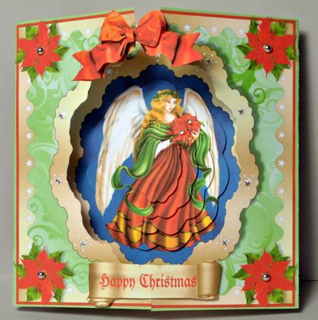 Open Fronts 7x7" Gatefold Card Kit - Christmas Angel by Kristina Norbat