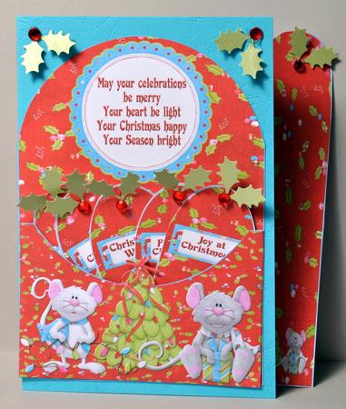 Merry Christmouse Arched Pocket Card Kit by Kristina Norbat