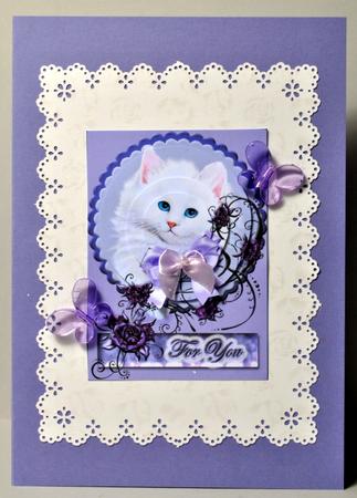 Fluffy Cat Pyramid Topper by Kristina Norbat
