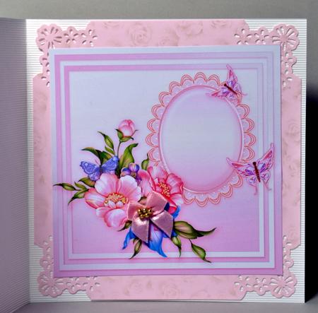 Girly Time with Lace Parasol - 8in x 8in Insert Plate by Kristina Norbat