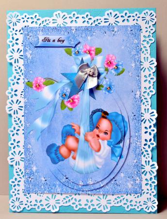 Congratulations Baby Boy by Kristina Norbat