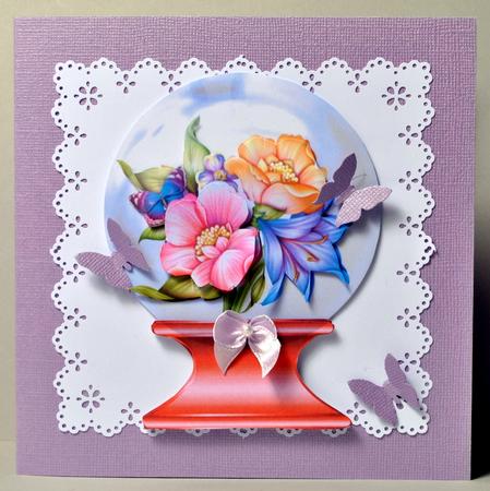 Floral Vibes Snowglobe Toppers by Kristina Norbat