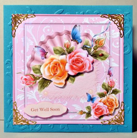 Roses 8in x 8in Decoupage by Kristina Norbat