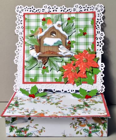 New Trinket Box Easel Card Kit - Classic Christmas by Kristina Norbat
