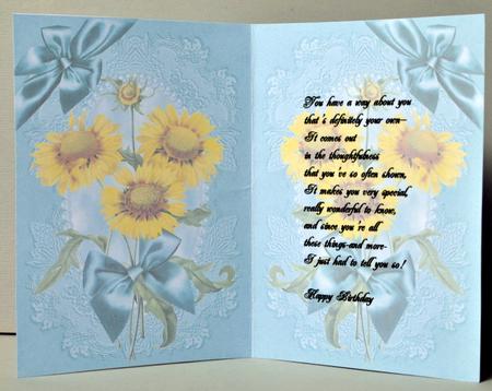 Sunflowers Insert by Kristina Norbat