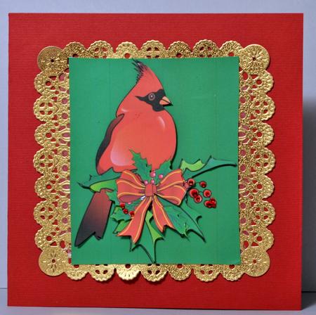 Cardinal Bird Topper by Kristina Norbat