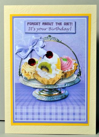 Lilac Cream Cake Heaven Decoupage Birthday, Weight Loss by Kristina Norbat
