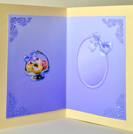 Lilac Cream Cake Heaven Matching A5 Insert by Kristina Norbat
