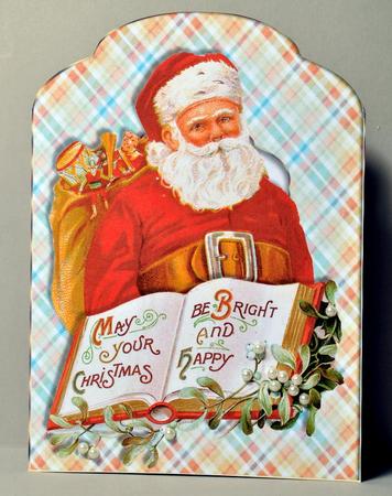 Vintage Santa Scalloped Top Quick Card by Kristina Norbat