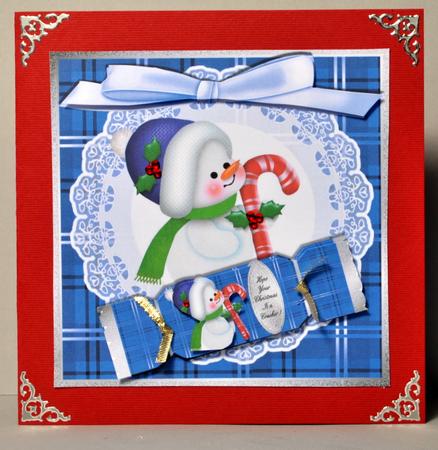 Hope Your Christmas is a Cracker - Baby Snowman by Kristina Norbat
