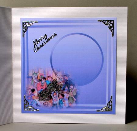 Vintage Christmas Tree in Lilac - 8in x 8in Insert Plate by Kristina Norbat