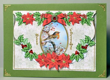 Christmas Robin2 Fancy Flap Decoupage Step by Step Sheet by Kristina Norbat