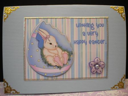 Lilac Easter Egg Bunny by Kristina Norbat
