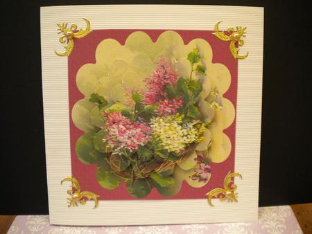 Lilacs Scallop Circle Pyramid Topper by Kristina Norbat