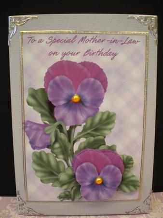Purple Pansy for Mother in Law by Kristina Norbat