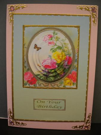 A Butterfly and Roses by Kristina Norbat