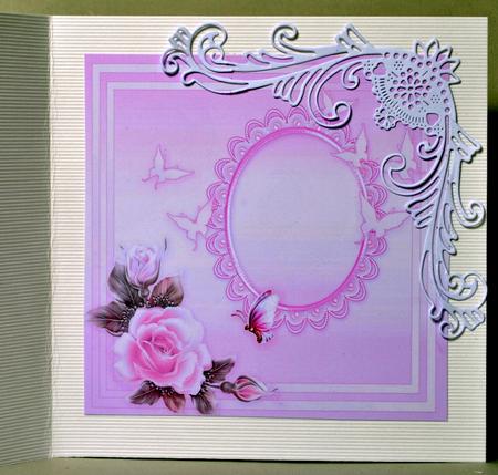 Pretty in Pink Birthday Roses - 8in x 8in Insert Plate by Kristina Norbat